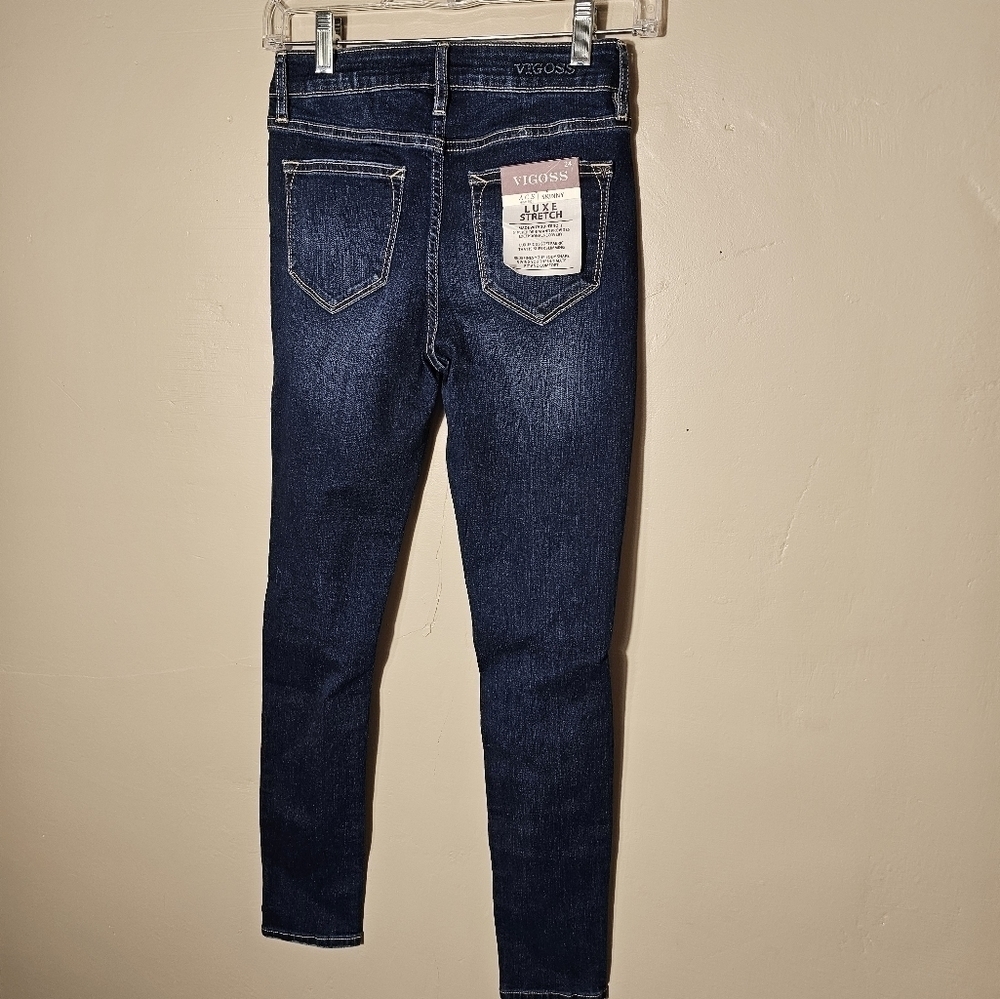 Vigoss High Rise Skinny Luxe Stretch Jeans Women's Size 24 L 28 NWT - Picture 13 of 13